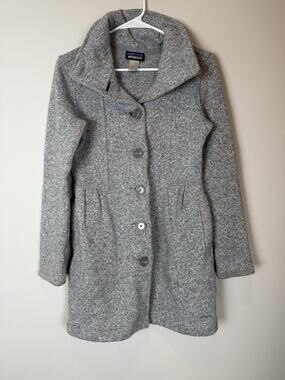 Patagonia Women's sz Small Better Sweater Coat Button Up Grey Coat Cardigan